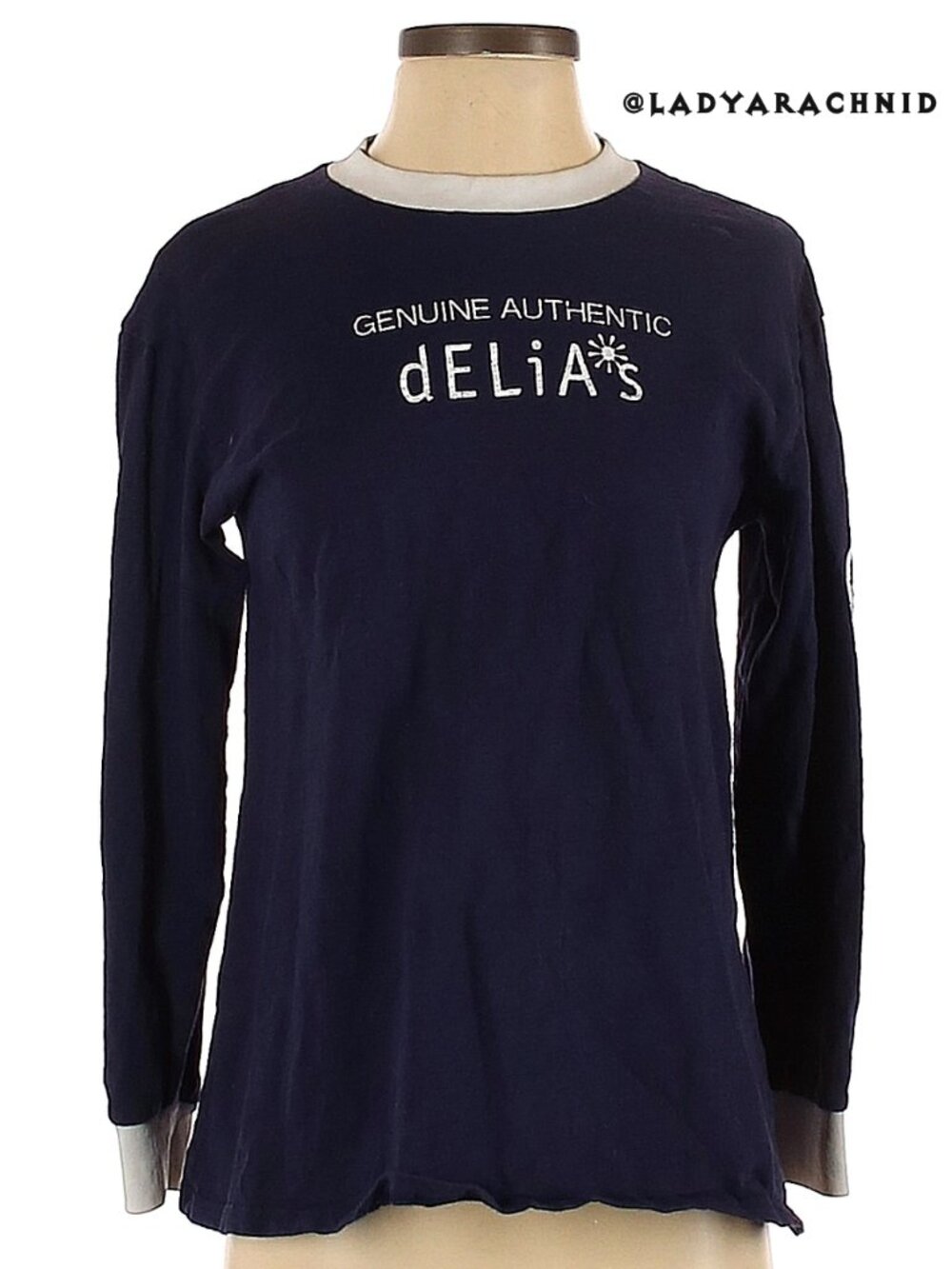 dELiA*s by Dolls Kill The Real Deal oversized ringer tee - Picture 2 of 7
